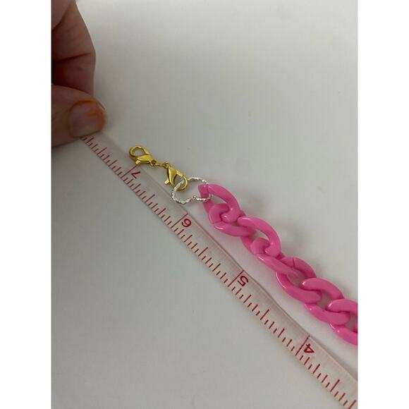 pink chain bracelet - Picture 4 of 4